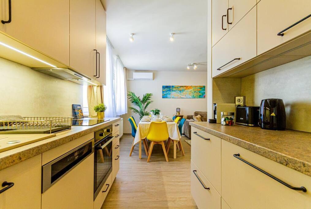 Roomy Apartment 80Sqm At City Center Free Parking Space, Ac & Balcony Budapesta Exterior foto